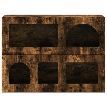 Sideboard Rökt ek 80,5 x 35 x 59 cm Konstruerat trä