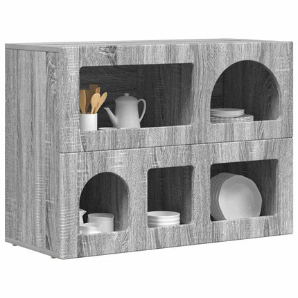 Sideboard Grå Sonoma 80,5 x 35 x 59 cm Konstruerat trä