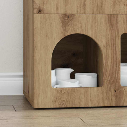 Sideboard ELST Artisan Ek 80,5 x 35 x 59 cm Konstruerat trä