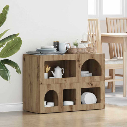 Sideboard ELST Artisan Ek 80,5 x 35 x 59 cm Konstruerat trä