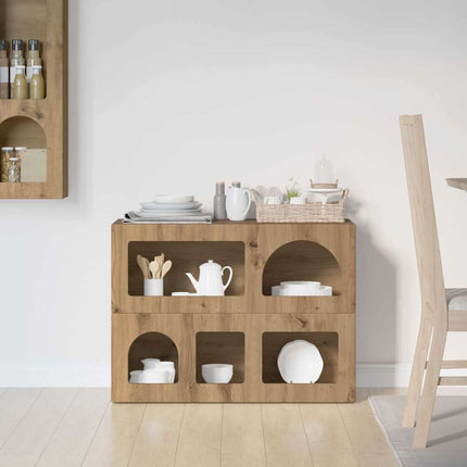 Sideboard Artisan Ek 80,5 x 35 x 59 cm Konstruerat trä