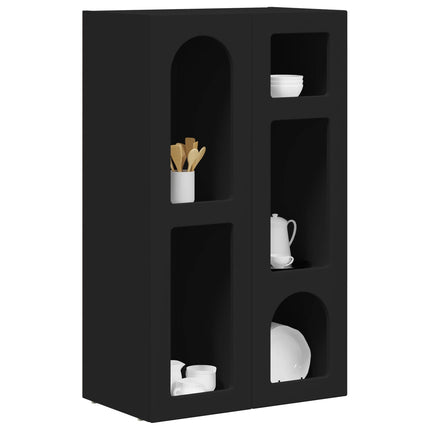 Sideboard ELST Svart 59 x 35 x 100,5 cm Konstruerat trä