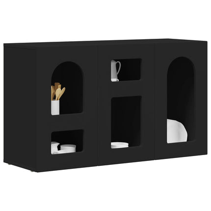 Sideboard Svart 100 x 35 x 59 cm Konstruerat trä