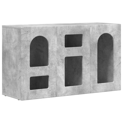 Sideboard Betonggrå 100 x 35 x 59 cm Konstruerat trä