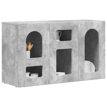Sideboard Betonggrå 100 x 35 x 59 cm Konstruerat trä