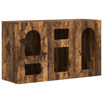 Sideboard Rökt ek 100 x 35 x 59 cm Konstruerat trä