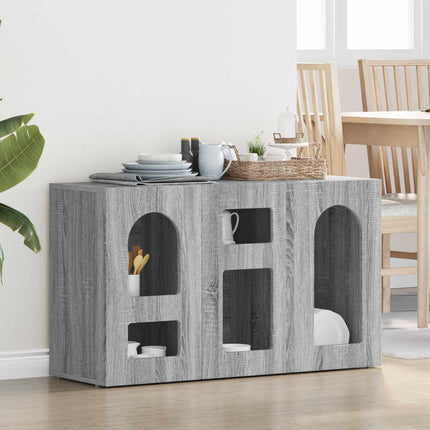 Sideboard Grå Sonoma 100 x 35 x 59 cm Konstruerat trä