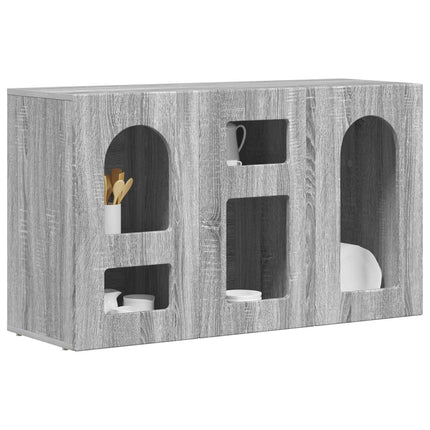 Sideboard Grå Sonoma 100 x 35 x 59 cm Konstruerat trä