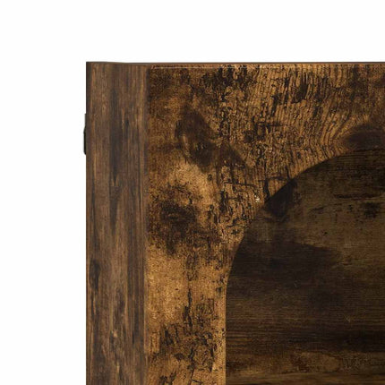 Hängande skåp Rökt ek 59 x 20 x 71.5 cm Konstruerat trä