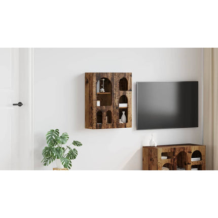 Hängande skåp med hylla ELST Gammalt trä 59 x 20 x 71,5 cm