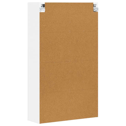 Hängande skåp med hylla Vit 59 x 20 x 100 cm Konstruerat trä