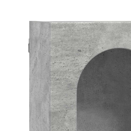 Hängande skåp Betonggrå 59 x 20 x 100 cm Konstruerat trä