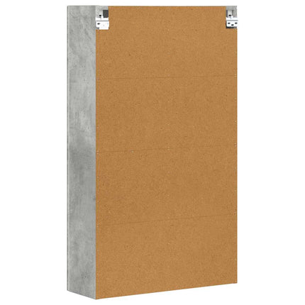 Hängande skåp Betonggrå 59 x 20 x 100 cm Konstruerat trä