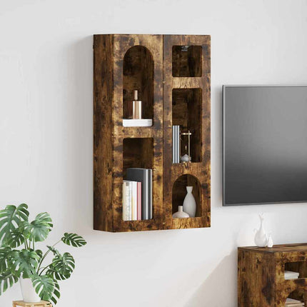 Hängande skåp Rökt ek 59 x 20 x 100 cm Konstruerat trä