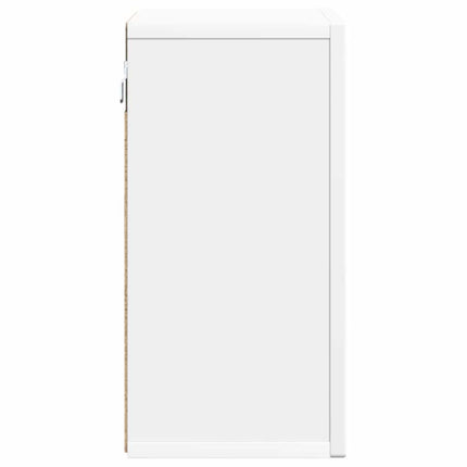 Hängande skåp med hylla Vit 60 x 20 x 40 cm Konstruerat trä