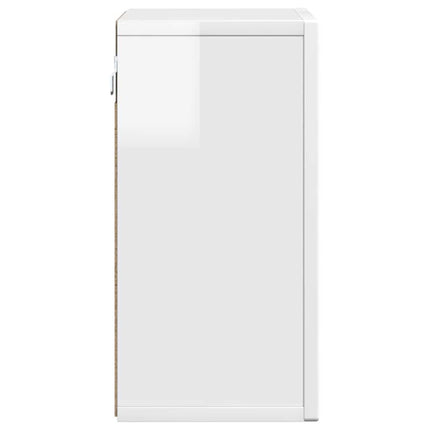 Hängande skåp ELST Vit högglans 60 x 20 x 40 cm Konstruerat trä