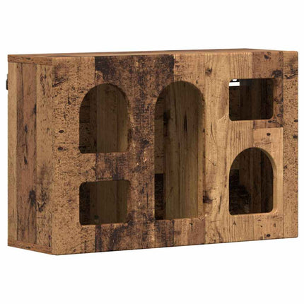 Hängande skåp ELST Gammalt trä 60 x 20 x 40 cm Konstruerat trä