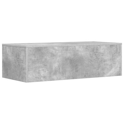 Väggmonterat skrivbord Väggmonterad Betonggrå 100 x 45 x 30 cm