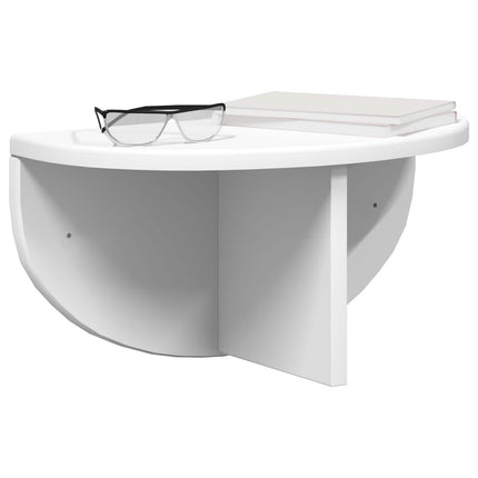 Vägg hylla 2 pcs Vit 38 x 19 x 19 cm Konstruerat trä