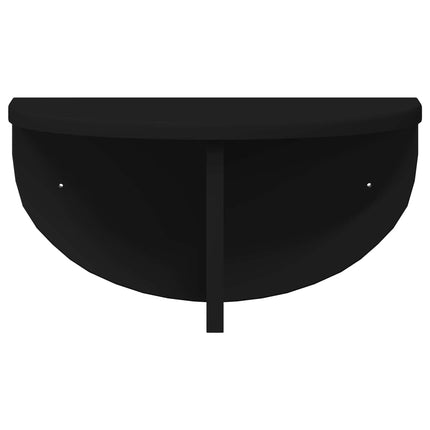 Vägg hylla 2 pcs Svart 38 x 19 x 19 cm Konstruerat trä