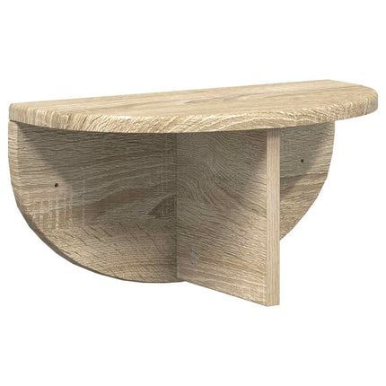 Vägg hylla 2 pcs Sonoma-ek 38 x 19 x 19 cm Konstruerat trä