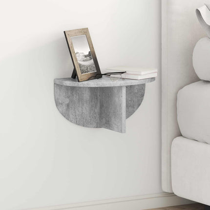 Vägg hylla Betonggrå 38 x 19 x 19 cm Konstruerat trä