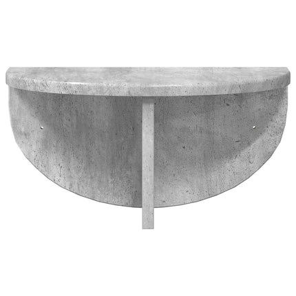 Vägg hylla 2 pcs Betonggrå 38 x 19 x 19 cm Konstruerat trä