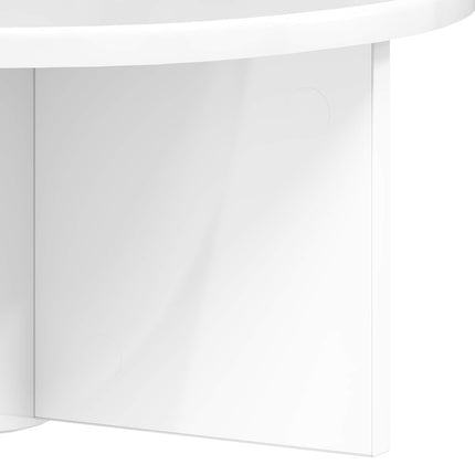 Vägg hylla 2 pcs Högblanka vita 38 x 19 x 19 cm Konstruerat trä