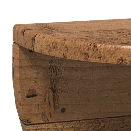 Vägg hylla 2 pcs Gammalt trä 38 x 19 x 19 cm Konstruerat trä