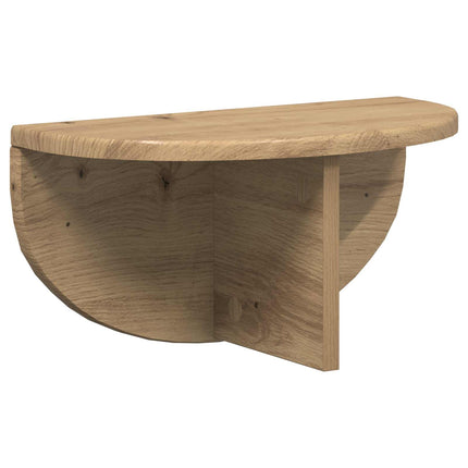Vägg hylla 2 pcs Artisan Ek 38 x 19 x 19 cm Konstruerat trä