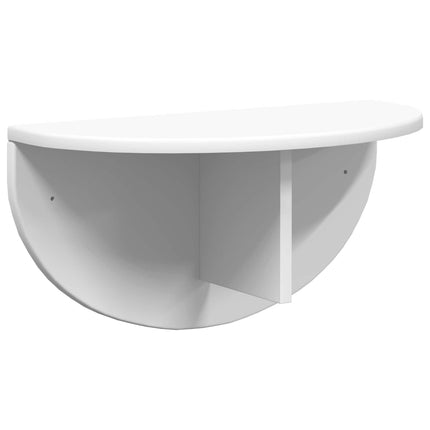 Vägg hylla 2 pcs Vit 48 x 24 x 24 cm Konstruerat trä