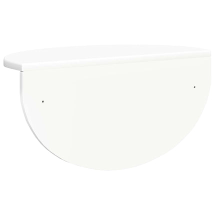 Vägg hylla 2 pcs Vit 48 x 24 x 24 cm Konstruerat trä
