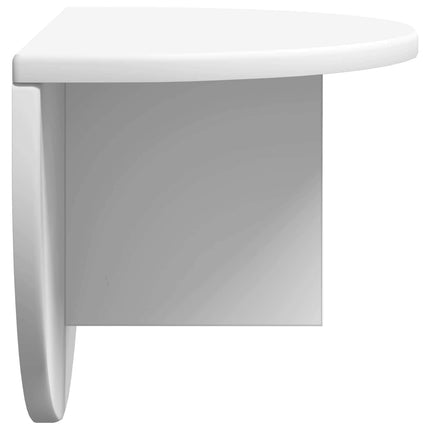 Vägg hylla 2 pcs Vit 48 x 24 x 24 cm Konstruerat trä