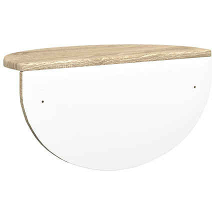 Vägg hylla 2 pcs Sonoma-ek 48 x 24 x 24 cm Konstruerat trä