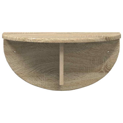Vägg hylla Väggmonterat 2 st Sonoma-ek 48 x 24 x 24 cm