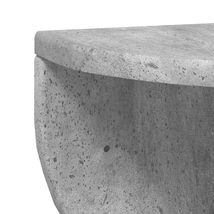 Vägg hylla Betonggrå 48 x 24 x 24 cm Konstruerat trä