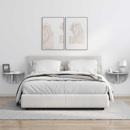 Vägg hylla Betonggrå 48 x 24 x 24 cm Konstruerat trä