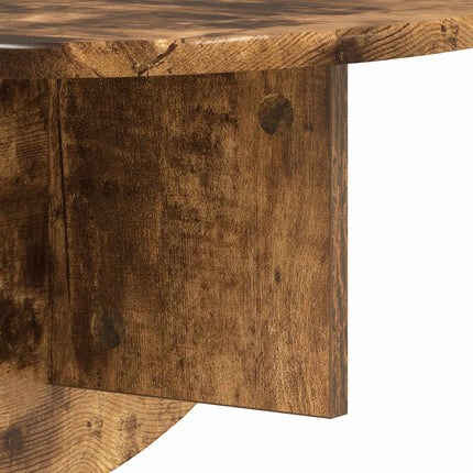 Vägg hylla 2 pcs Rökt ek 48 x 24 x 24 cm Konstruerat trä