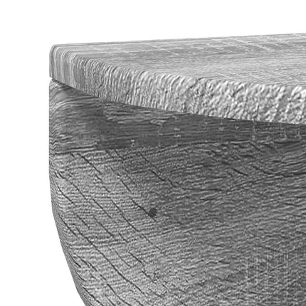 Vägg hylla 2 pcs Grå Sonoma 48 x 24 x 24 cm Konstruerat trä