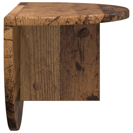 Vägg hylla 2 pcs Gammalt trä 48 x 24 x 24 cm Konstruerat trä