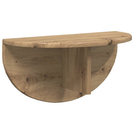 Vägg hylla 2 pcs Artisan Ek 48 x 24 x 24 cm Konstruerat trä