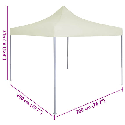 Partytält Kräm 200 x 200 x 315 cm Oxford Tyg