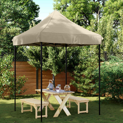 Partytält Taupe 200 x 200 x 306 cm Oxford Tyg