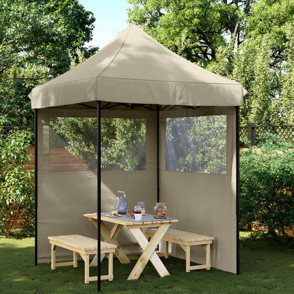 Partytält Taupe 200 x 200 x 306 cm Oxford Tyg