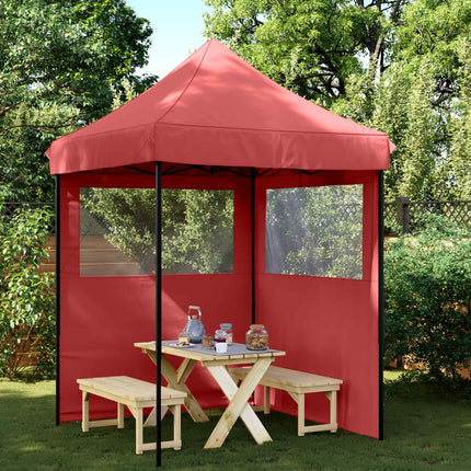 Partytält Vinröd 200 x 200 x 306 cm Oxford Tyg