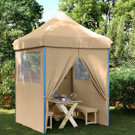 Partytält Beige 200 x 200 x 306 cm Oxford Tyg