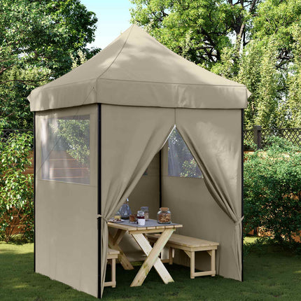 Partytält Taupe 200 x 200 x 306 cm Oxford Tyg