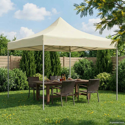 Partytält Kräm 291 x 291 x 315 cm Oxford Tyg