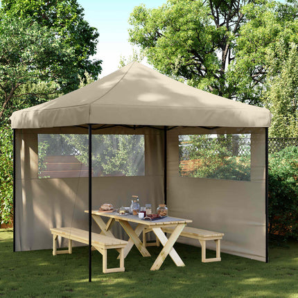Partytält Taupe 292 x 292 x 315 cm Oxford Tyg