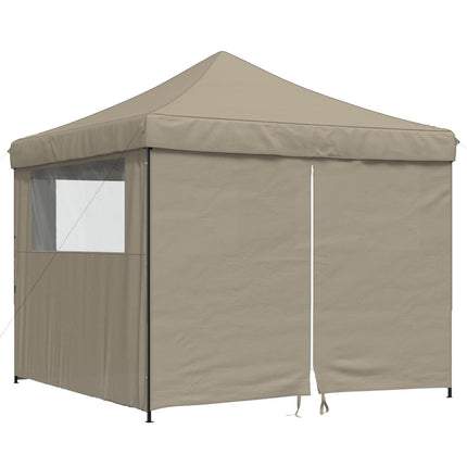 Partytält Taupe 292 x 292 x 315 cm Oxford Tyg